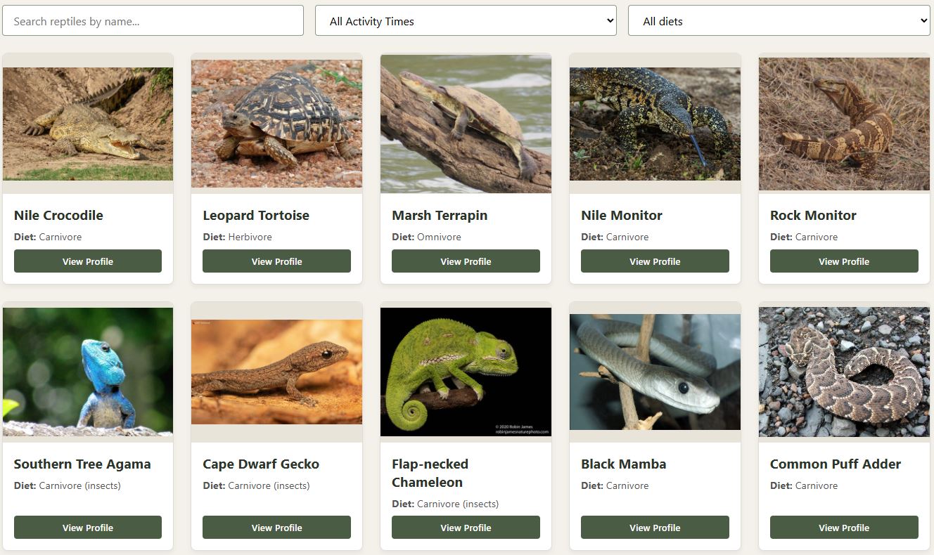 Reptiles and Amphibians Guide